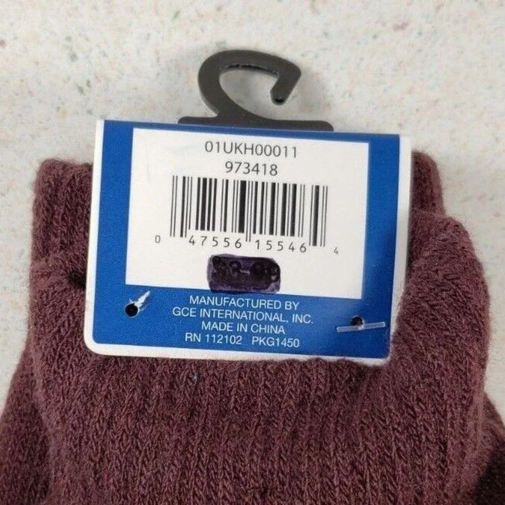 Winter Essentials Brown TEXTING Unisex Gloves One Size fits all